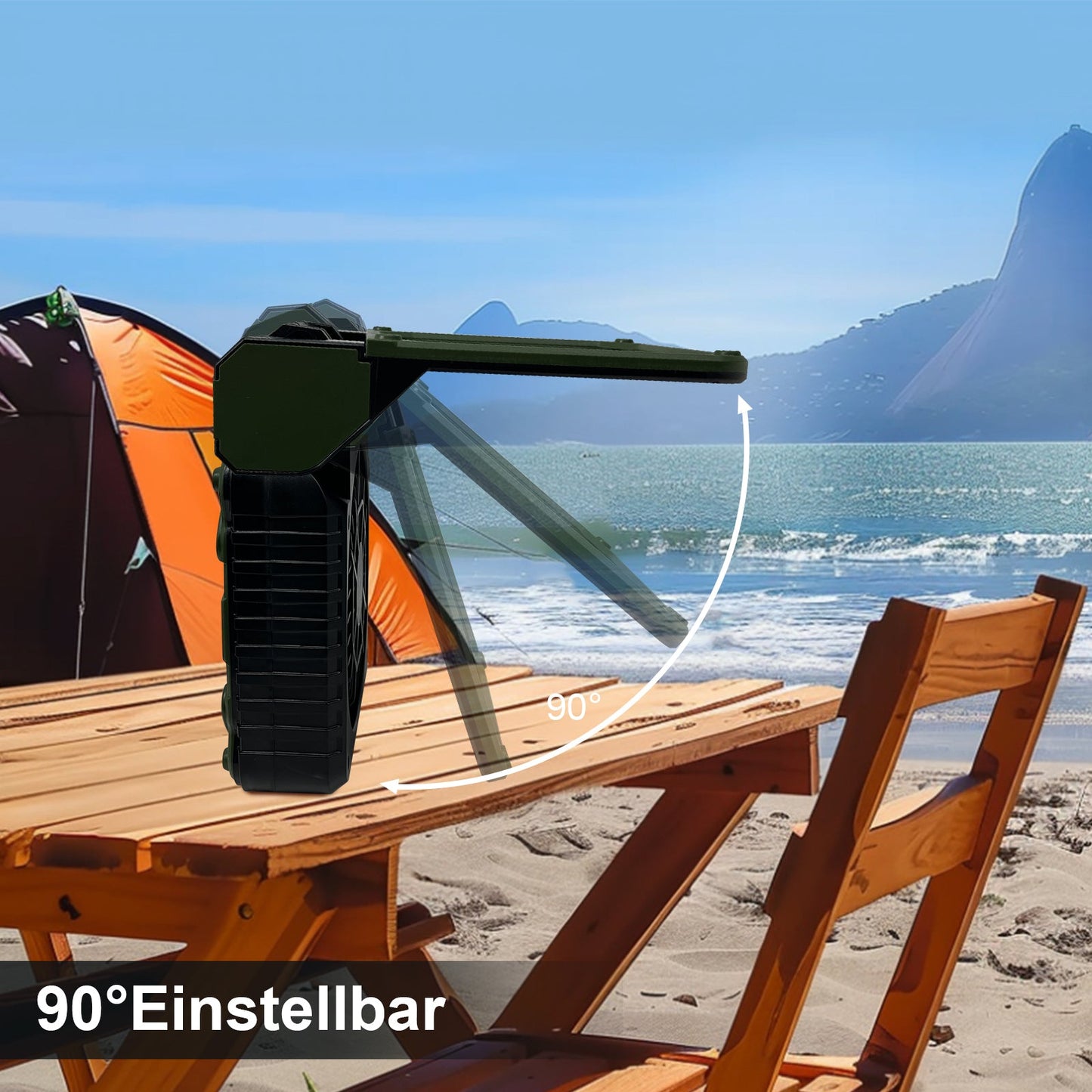 Portable Solar Camping Fan LED Light | Karnz