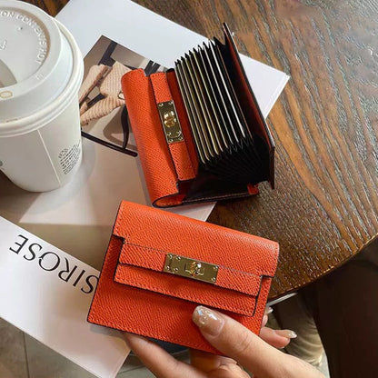 BowLift | Minimalist PU Leather Zipper Card Holder