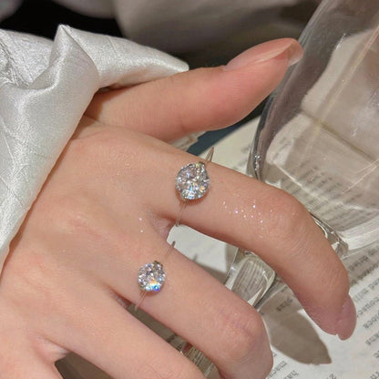 BowLift | S925 1-2 Carat Moissanite Invisible Band Ring