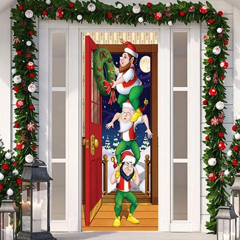Skanto | The Nightmare Before Christmas | Outdoor Decorations | Jack Skellington Door Cover