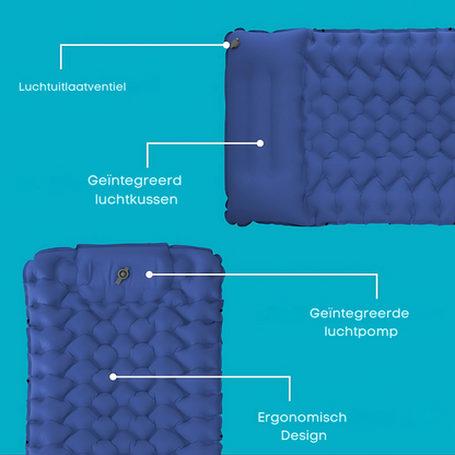 Skanto | AirLite Self-Inflating Sleeping Pad – Lightweight, Compact & 10 cm Thick Comfort