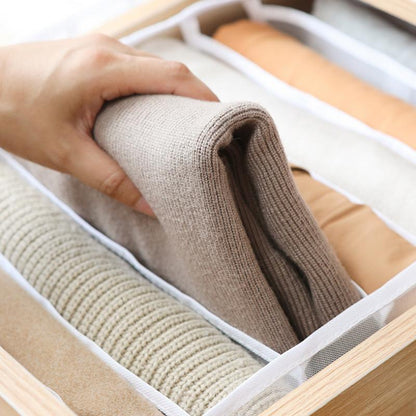 7 Grid Wardrobe Clothes Mesh Divider Organizer | Brehn