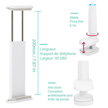 Universal detachable holder for phone and tablet with long pole | Bowlift