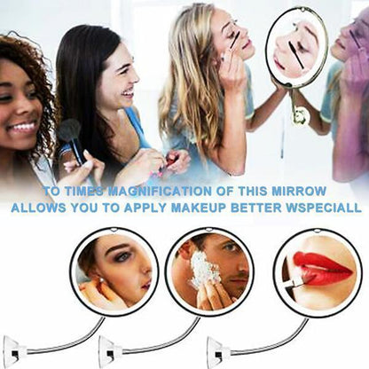 Skanto | 10x Magnification LED Lighted Makeup Mirror