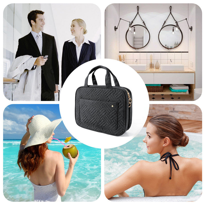 Cosmetics organizer for travel