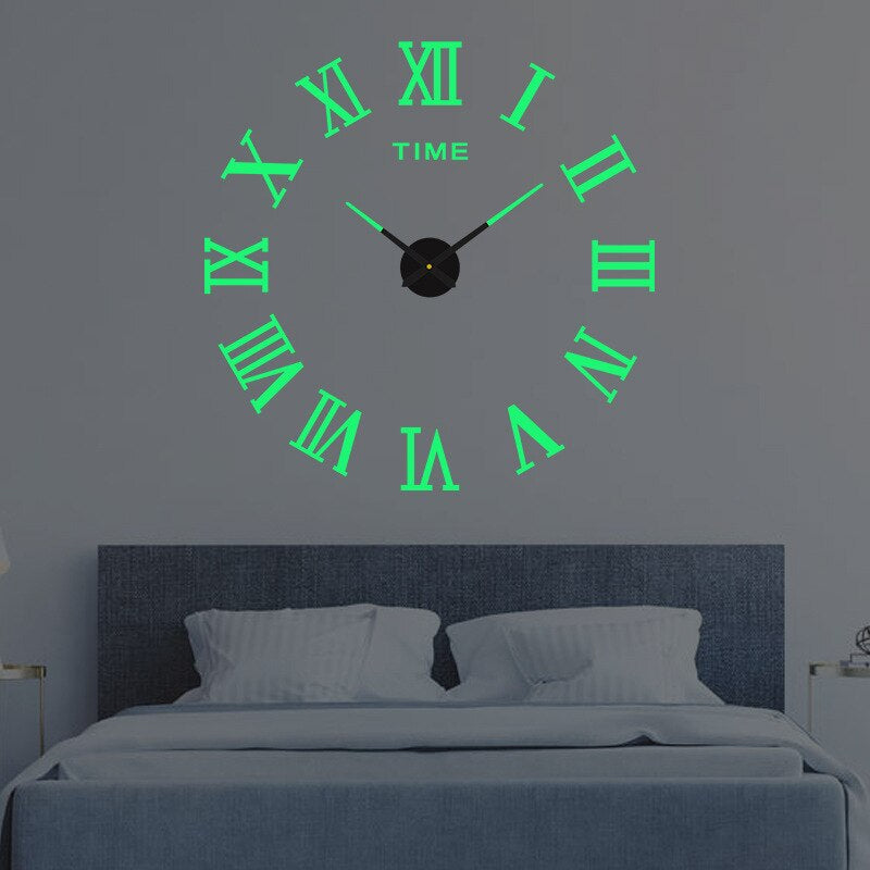 BowLift | Wall Clock Large Modern Home Decor Style