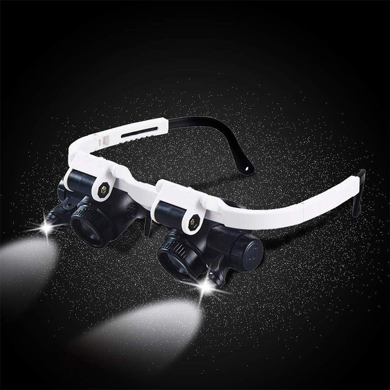 Skanto | Magnifying Glasses with LED Lights for Both Eyes