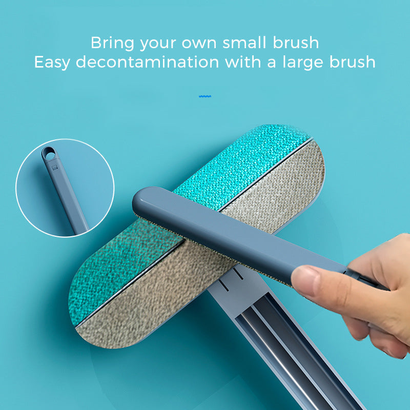 Double-sided Window Screen Cleaning Brush Glass Wiper, Multi-function Pet Hair Lint Remover | Bowlift
