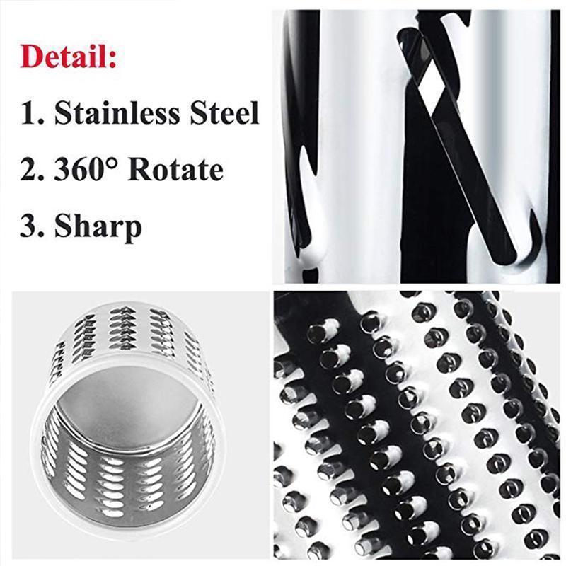 Skanto | 3-in-1 Rotary Grater Vegetable Slicer
