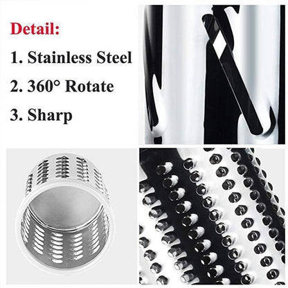 Skanto | 3-in-1 Rotary Grater Vegetable Slicer