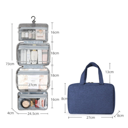 BowLift | Travelique Travel Cosmetic Organizer | Compact & Water-Repellent | With 4 Compartments & 360° Hook | For Women & Men