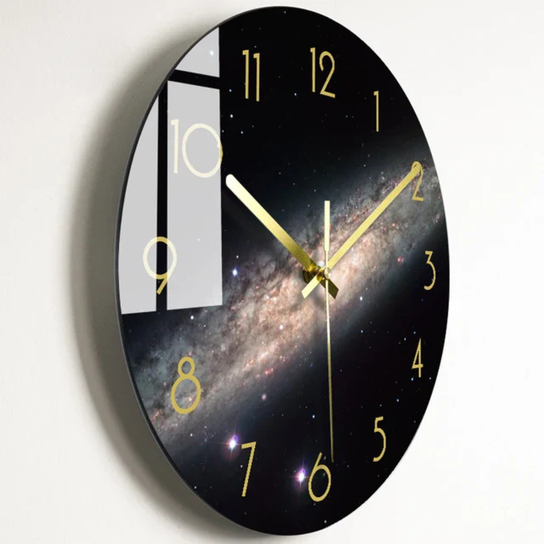 Skanto | Large Glass Wall Clock with Elegant Design Luxorix