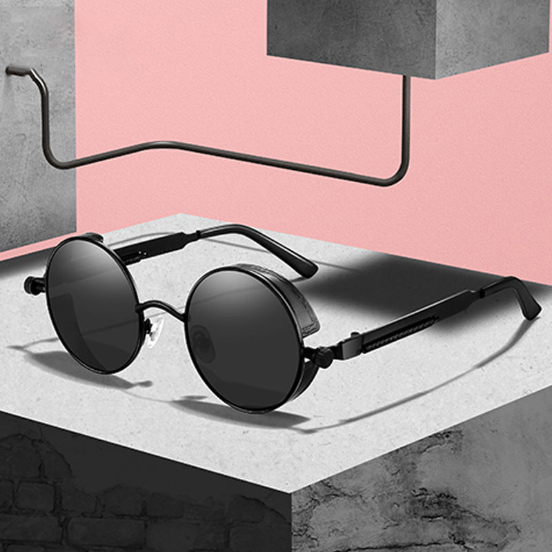 Skanto | Steampunk Round Lens Metal Frame Unisex Glasses