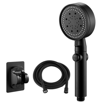 FlowControl Shower Head with 5 Settings and Push Button | Skanto