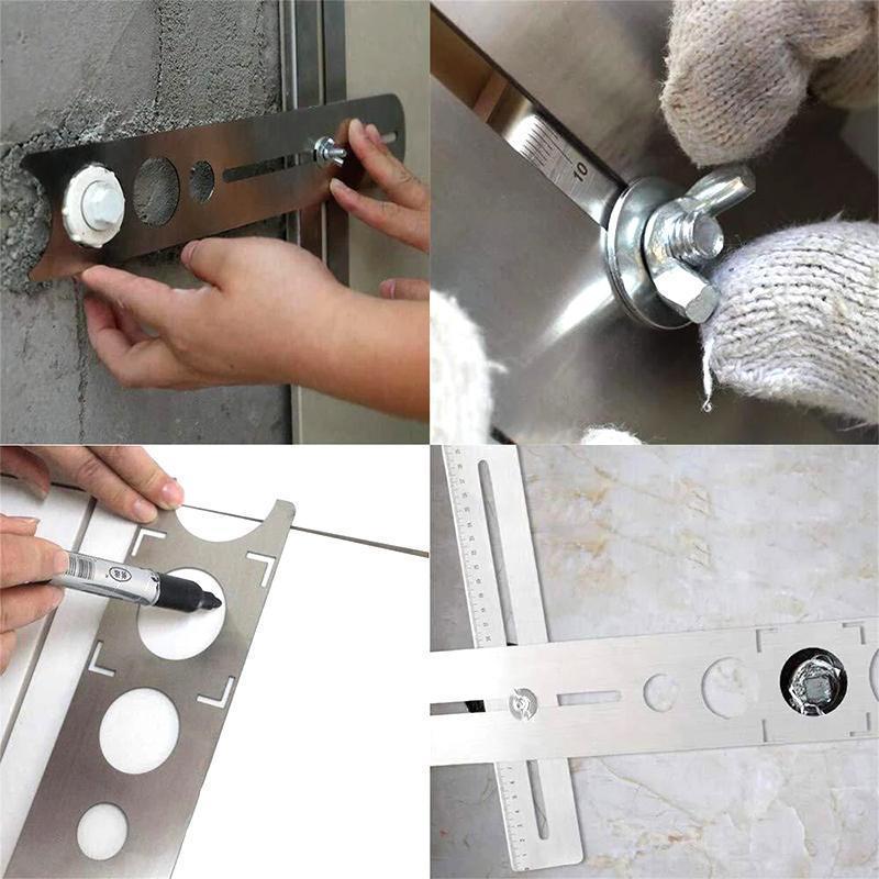 BowLift | Stainless Steel Tile Hole Locator