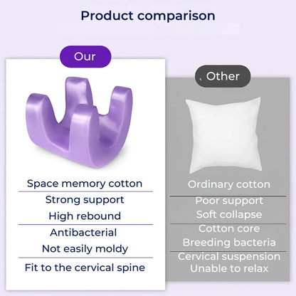 DermSleep | Anti-Wrinkle Beauty Pillow – Cooling Memory Foam – Ergonomic Contour – Skincare Support – Side & Back Sleepers Skanto