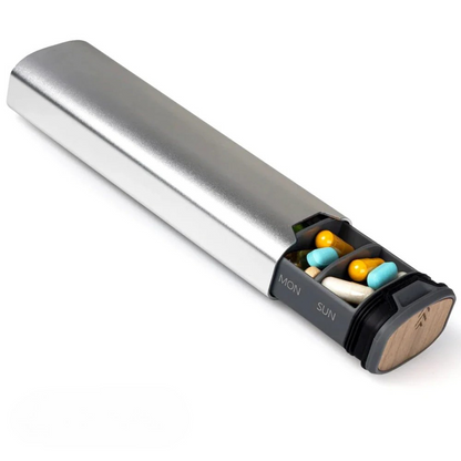 7-Day Medication Organizer – Compact leak-proof Pill Box for Home and Travel | Brehn