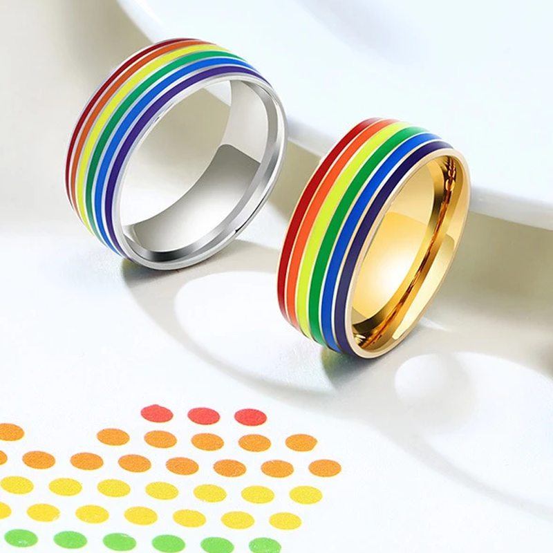 BowLift | Titanium Rainbow Ring
