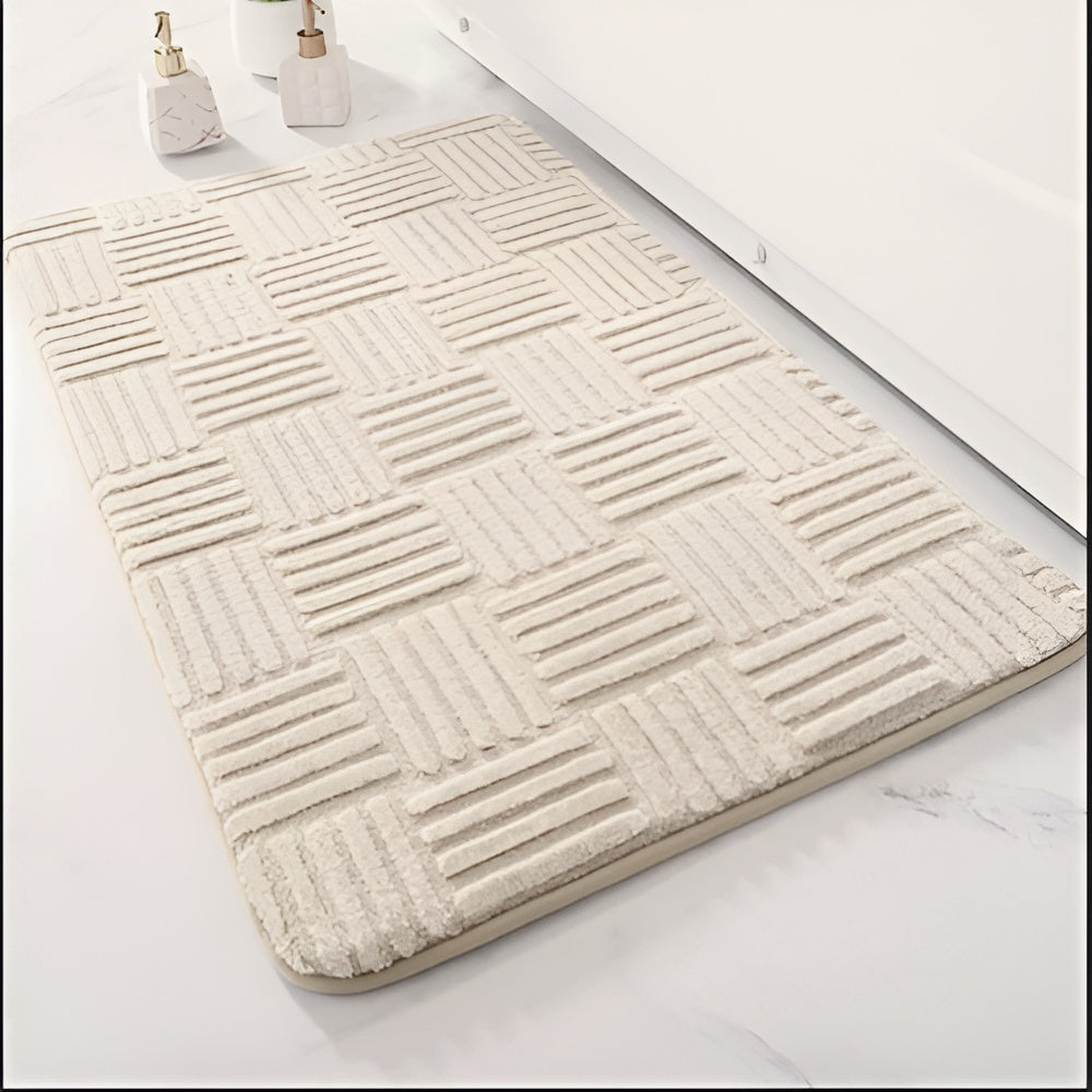 Skanto | Vivid Grid Absorbent Bath Mat