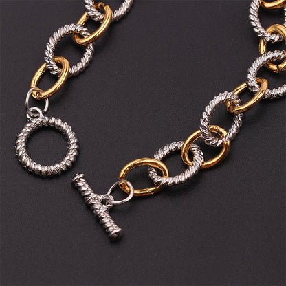 BowLift | Two Tone Knot Twisted Bangle