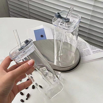 Skanto | Square Tumbler with Lid & Straw