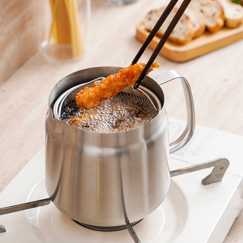 2-in-1 Stainless Steel Multifunctional Oil Strainer Pot | Bowlift