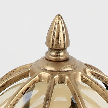 Vintage Outdoor Pier Mount Post Light with Glass Globe | Kalsten