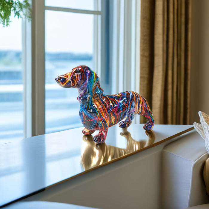 Skanto | Dachshund Glede – Colorful Dachshund Ornament for a Playful Touch at Home