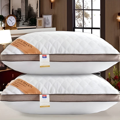 Premium quality hotel pillow – Shape-Stab-Brehne with high and lower support | All-season Washable Brehne cover