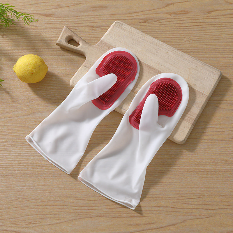 Silicon Dish Scrubber Gloves | Bowlift