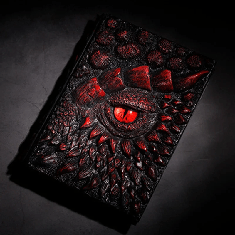 Skanto | Dragon Eye 3D Printed Journal - Handmade Resin Engraved Notebook