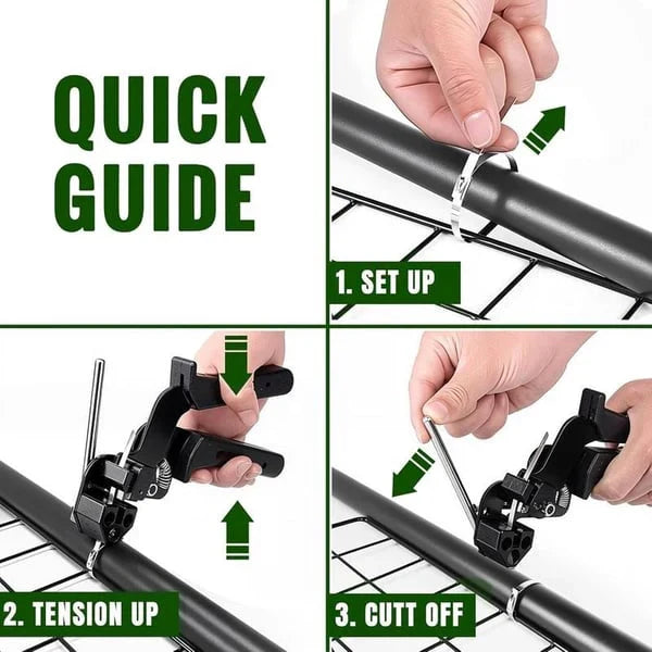 Stainless steel cable tie gun with 100 cable ties | Kalsten