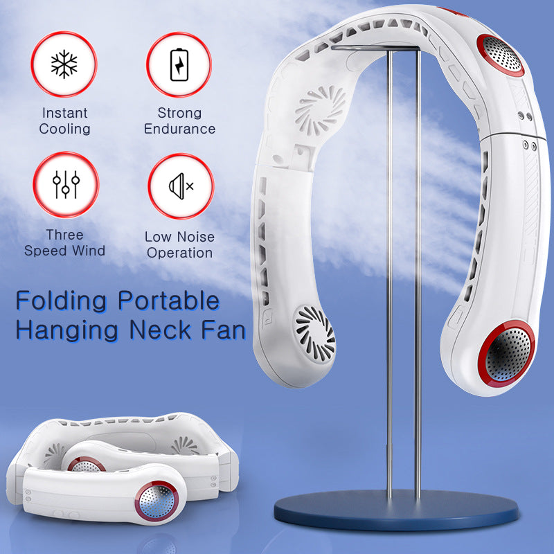 Portable foldable hanging neck fan | Karnz