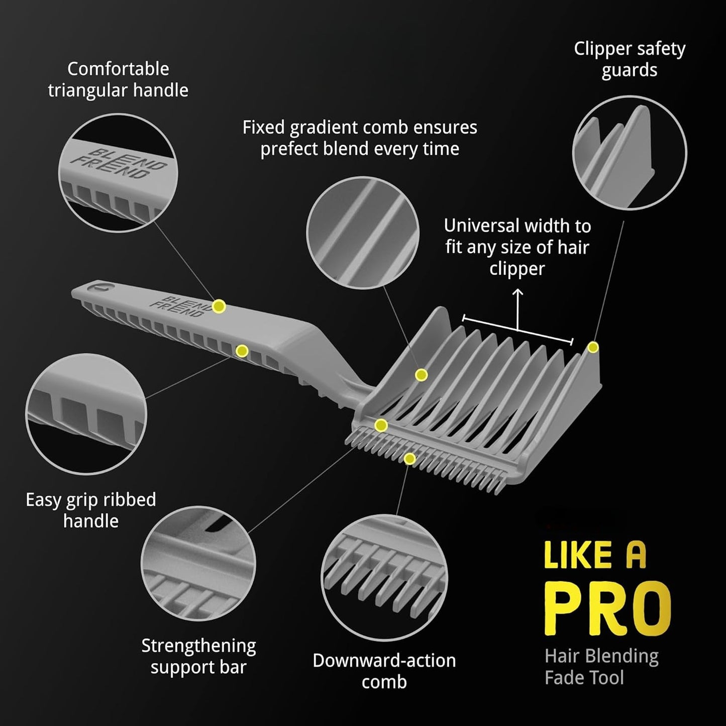 BowLift | Fade Comb – Easy Home Hair Blending for a Professional Look