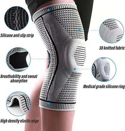 FlexiKnee Compression Bandage – Supportive Knee Bandage for Pain, Swelling, and Stiffness | Bowlift