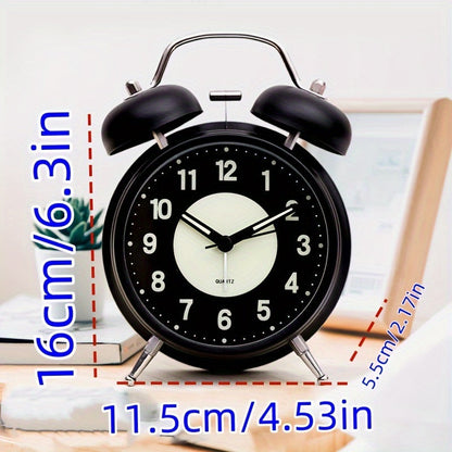 Skanto | LuminousTime - Elegant Metal Alarm Clock with Gentle Lighting for Peaceful Mornings and Evenings