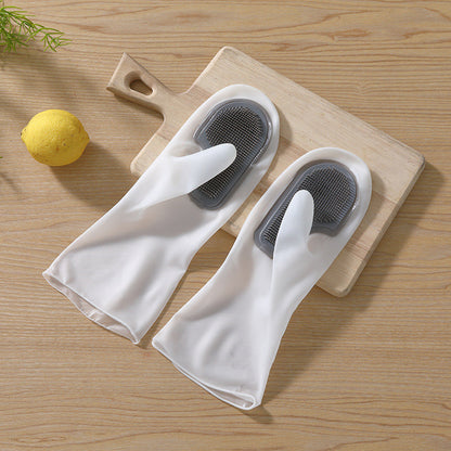 Silicon Dish Scrubber Gloves | Bowlift