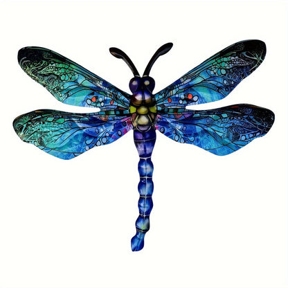 Skanto | 1/2 Pcs Lively Dragonfly Wall Art Made of Metal – Artistic Outdoor Decoration for Gardens, Homes, and Events – Durable, Versatile, and Eye-Catching – A Perfect Gift Idea for Any Occasion