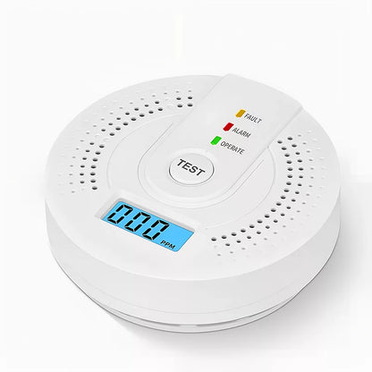 Skanto | Carbon Monoxide Detector | Reliable Alarm Sensor with LCD Screen for Home Security