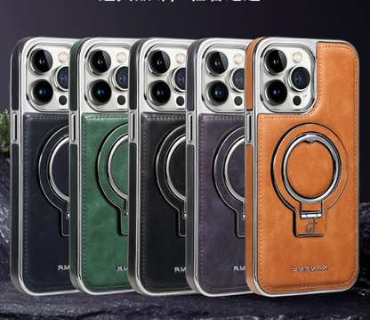 BowLift | Luxury Leather Invisible Stand iPhone Case