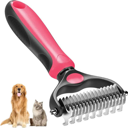 Double-Sided Pet Grooming Brush - End Pet Hair Chaos & Enjoy Quiet, Cozy Cuddle Sessions | Skanto
