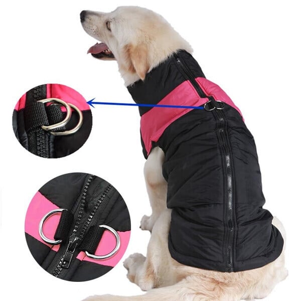 Winter Warm Waterproof Dog Vest with Zipper (Size S-7XL)