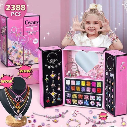 Skanto | Creative Bracelet Making Kit for Girls with Sparkly Charms