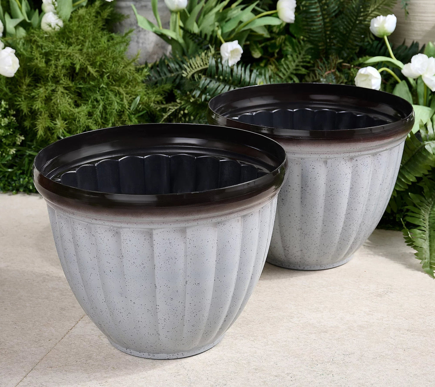 Skanto | Breathable Plant Pot | Ribbed Root Growth Design | Dual Drainage System | Indoor & Outdoor