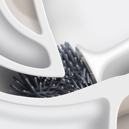 BowLift | Silicone Toilet Brush with Holder | Modern, Efficient Loo Brush for Home Cleaning