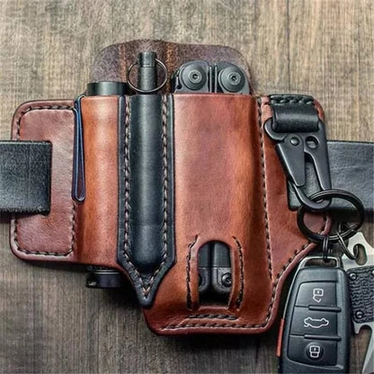 Skanto | Cowhide Leather Owl Buckle Tactical Multi-Tool Belt Sheath