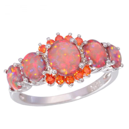 Skanto | Fire Opal Garnet Ring
