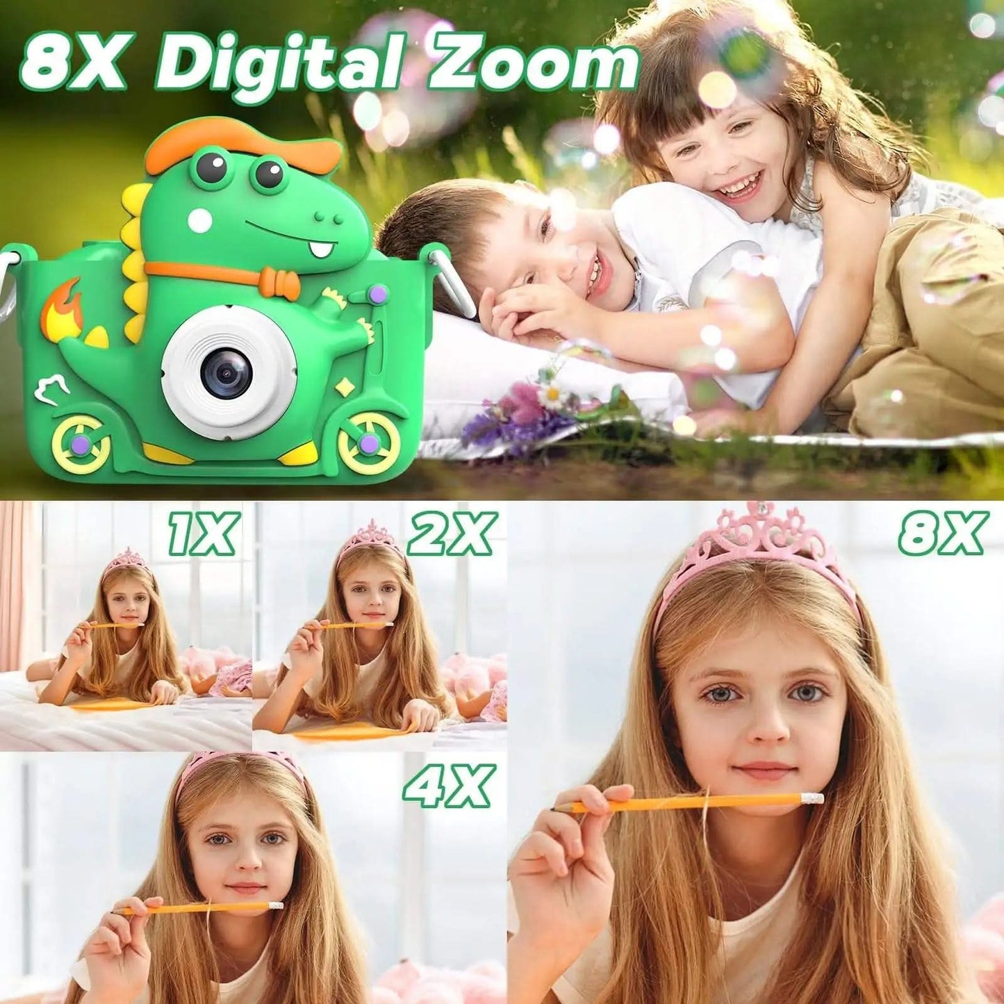 Skanto | Dinosaur Camera for Kids with 1080p HD