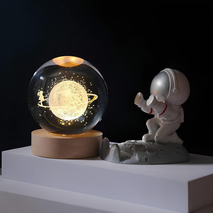 Skanto | SolarSphere – Crystal Solar System with LED Lighting | Educational and Decorative Gift