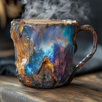 Skanto | Handmade Mineral Crystal Coffee Cups, Insulated, Microwave Safe, 350-450 ml
